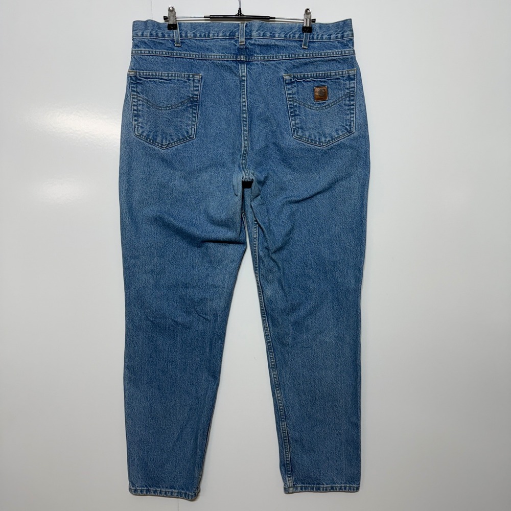 Carhartt Jeans Mens Measures 40X32 Tag 42x32 Blue Relaxed Heavyweight Stonewash - Picture 2 of 6